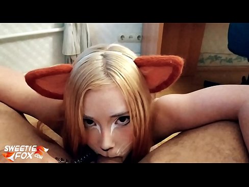 ❤️ Kitsune هن جي وات ۾ ڊڪ ۽ ڪم نگل ❤ مقعد وڊيو